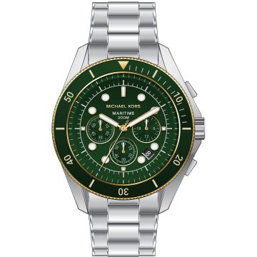 Michael Kors Maritime Chronograph Silvery / Green