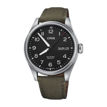 Oris Big Crown ProPilot Big Day Date Stainless Steel / Black / Fabric
