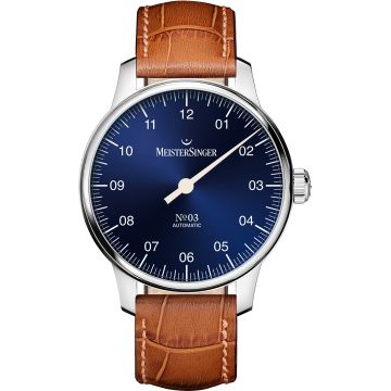 MeisterSinger N°03 Sunburst Blue Ø 38mm
