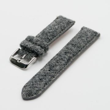 Harris Tweed Ash Grey Watch Strap - 18mm