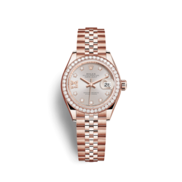 Rolex Lady-Datejust 28 Everose Diamond / Jubilee / Sundust Diamond