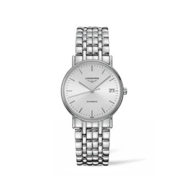 Longines Presence Automatic 34.5mm Stainless Steel / Silver / Bracelet