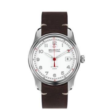 Bremont Airco Mach 1 Stainless Steel / White / Calf