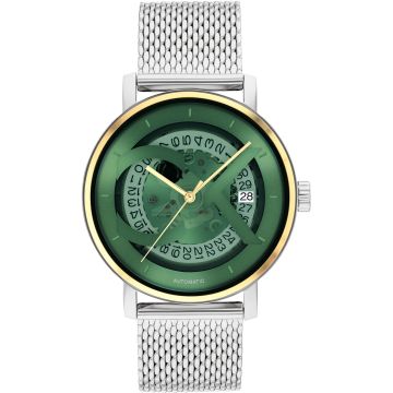 Calvin Klein Iconic Automatic Date Silver / Green