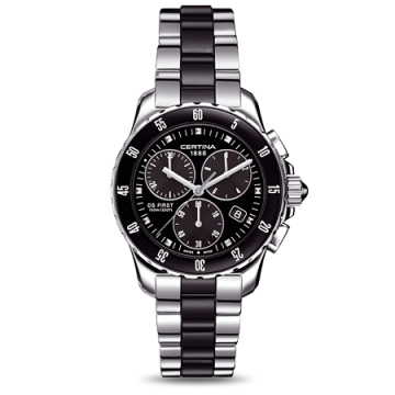 Certina DS First Lady Ceramic Chrono Black