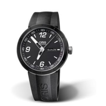 Oris TT1 Day Date Stainless Steel - Ceramic / Black / Rubber