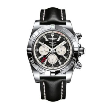 Breitling Chronomat 47 GMT Stainless Steel / Onyx Black / Calf