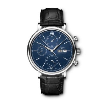 IWC Schaffhausen Portofino Chronograph 150 Years Stainless Steel / Blue