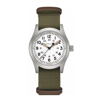Hamilton Khaki Field Mechanical 42 White / Bracelet