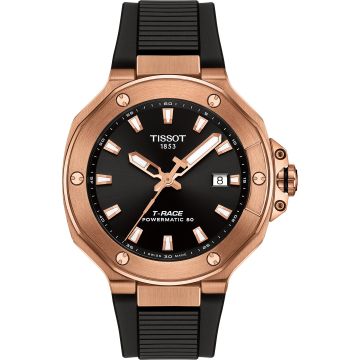 Tissot T-Race Powermatic 80 Rose Gold / Black / Rubber