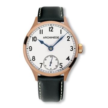 Archimede DeckWatch Bronze / Silver / Black Leather