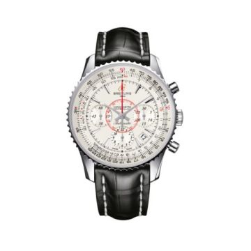 Breitling Montbrillant 01 Stainless Steel / Mercury Silver / Croco