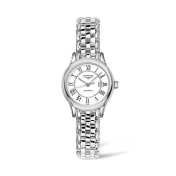 Longines Flagship 30 Stainless Steel / White - Roman / Bracelet