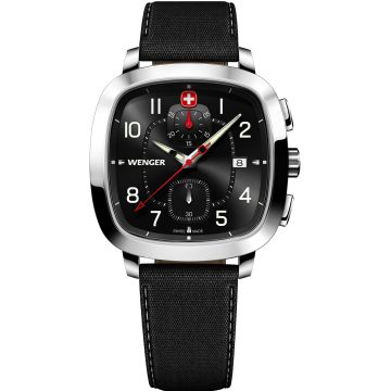Wenger Sport Classic Chrono Ø 39.5mm Black / Silver