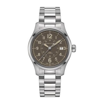 Hamilton Khaki Field Auto 40 Stainless Steel / Brown / Bracelet