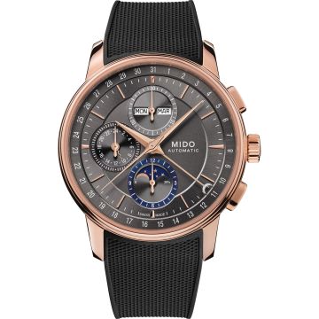 Mido Baroncelli Chronograph Moonphase Rose Gold / Silver