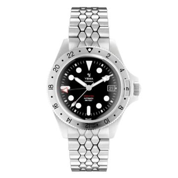 Yema Superman Worldtime GMT Steel Scales Slim Edition