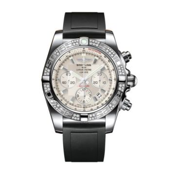 Breitling Chronomat 44 Stainless Steel / Diamond / Sierra Silver / Rubber