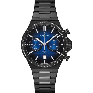 Certina DS-7 Chrono Auto Titanium PVD / Blue Gradient