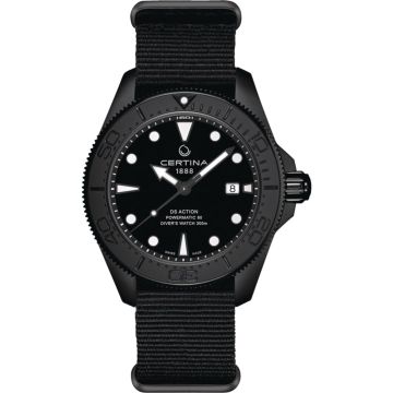 Certina DS Action Diver Powermatic 80 43 PVD / Black / Bracelet