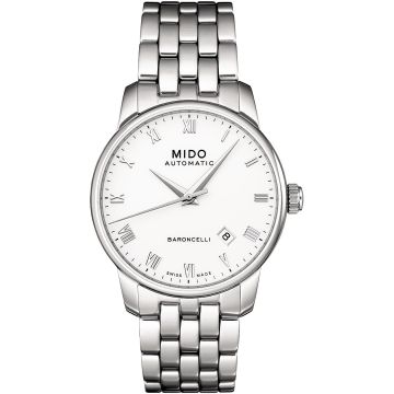 Mido Baroncelli Tradition Stainless Steel / White / Bracelet
