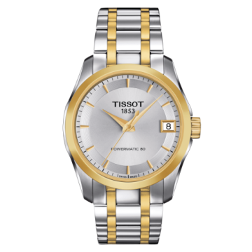 Tissot Couturier Powermatic 80 32 Stainless Steel / Yellow Gold PVD / Silver / Bracelet