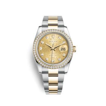 Rolex Datejust 36 Rolesor Yellow Diamond / Oyster / Champagne Computer