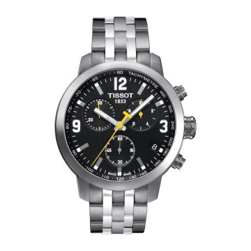Tissot PRC 200 Quartz Chronograph Stainless Steel / Black / Bracelet