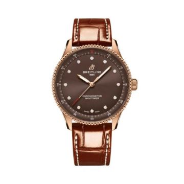 Breitling Navitimer Quartz 32 Red Gold / Chocolate