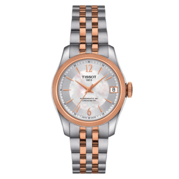 Tissot Ballade Powermatic 80 COSC 32 Stainless Steel / Rose Gold PVD / MOP / Bracelet