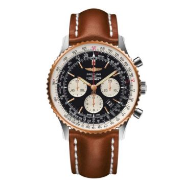 Breitling Navitimer 01 46 Stainless Steel / Red Gold / Black / Calf