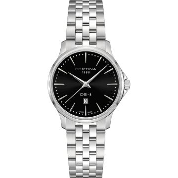 Certina DS-8 Lady Quartz Stainless Steel / Black / Bracelet
