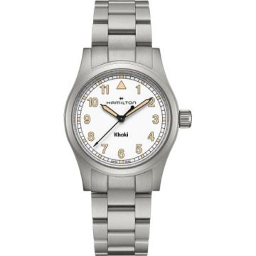 Hamilton Khaki Field Quartz 38 Stainless Steel / White / Bracelet