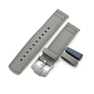 Khaki Green Quick Release Canvas Watch Strap, 20mm or 22mm - 20mm