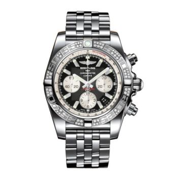 Breitling Chronomat 44 Stainless Steel / Diamond / Onyx Black / Bracelet