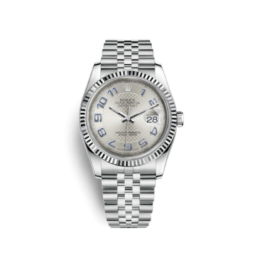 Rolex Datejust 36 Stainless Steel Fluted / Jubilee / Silver Arabic