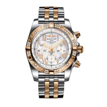 Breitling Chronomat 44 Stainless Steel / Rose Gold / Diamond / Pearl Roman / Bracelet