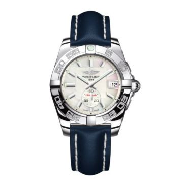 Breitling Galactic 36 Automatic Stainless Steel / Pearl / Calf