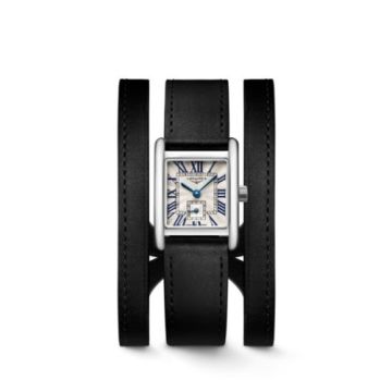 Longines Mini DolceVita 21.5 Quartz Stainless Steel / Silver / Triple Cuff Black XS