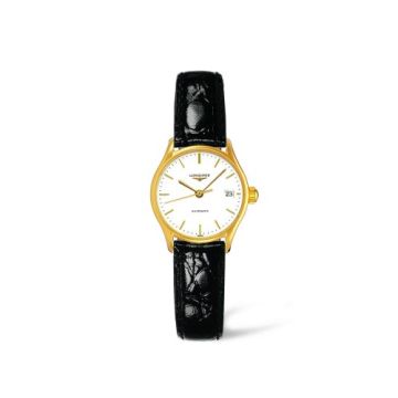 Longines Lyre 25 Automatic PVD Gold / White