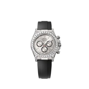 Rolex Cosmograph Daytona White Gold - Baguette / Silver - Baguette / Oysterflex