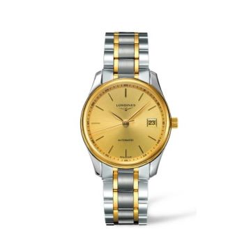 Longines Master Collection Date 36 Two Tone Gold Stick