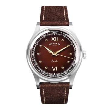 Gustave & Cie Léon 12H Argent & Marron