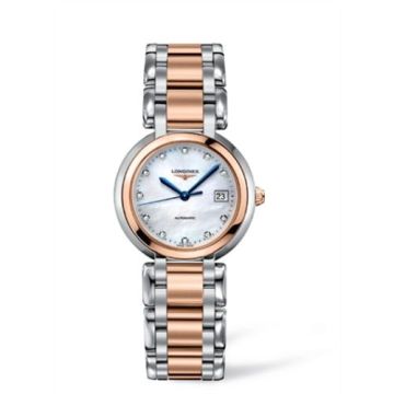 Longines PrimaLuna Automatic 30 Two Tone Pink MOP