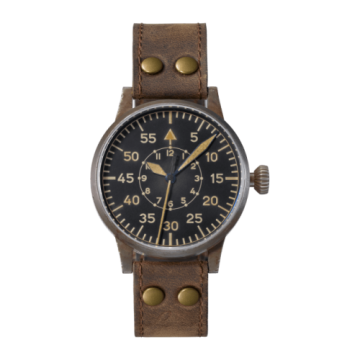 Laco Pilot Watch Original Dortmund Erbstück Stainless Steel / Black