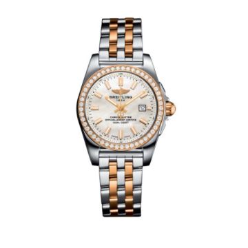 Breitling Galactic 29 Stainless Steel / Rose Gold / Diamond / Pearl / Bracelet