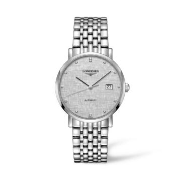 Longines Elegant Collection Automatic 39 Stainless Steel / Silver/ Bracelet