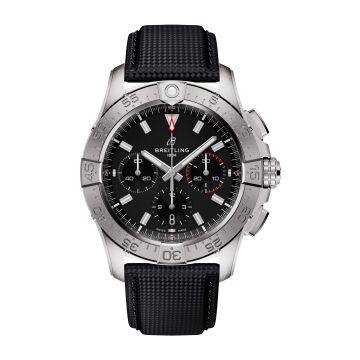 Breitling Avenger B01 Chronograph 44 Stainless Steel / Black / Strap