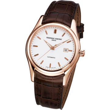 Frederique Constant Clear Vision Automatic Rose Gold / White
