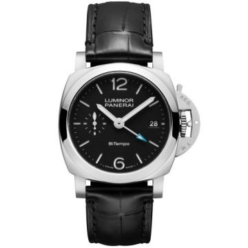 Panerai Luminor Quaranta BiTempo Stainless Steel / Black